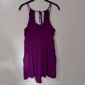 Express | Magenta Halter Romper